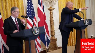 BREAKING NEWS Trump amp UK PM Keir Starmer Take Question After Question At White House Press Briefing [upl. by Doolittle]