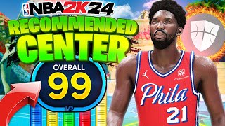 Best Build on NBA 2K24 Two Way Center Build The Anchor Popper [upl. by Lahtnero]