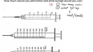 U100 Insulin Dosage Calculation Two Examples [upl. by Adnilasor773]