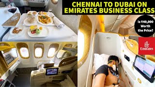 Chennai to Dubai on Emirates Business Class [upl. by Maghutte291]