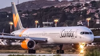 CONDOR Boeing 757300  LOUD Take Off from Kefalonia Airport LGKF  EFL Planespotting [upl. by Atina44]