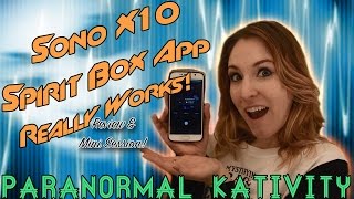 Sono X10 Spirit Box App Really Works review amp mini session [upl. by Colbye731]