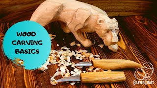 Wood Carving for Beginners  BasicsampTips [upl. by Epolulot144]