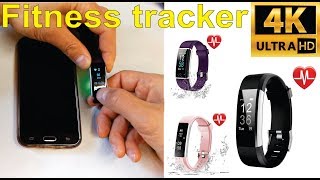 Review and how to set up a generic fitness tracker with VeryFitPro app  Amazon [upl. by Osnofledi253]