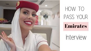 HOW TO PASS YOUR FLIGHT ATTENDANT INTERVIEW 2023  EMIRATES CABIN CREW [upl. by Sholes]