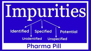 Identified ImpurityUnidentified Impurity Specified Impurity  Unspecified Impurity as per ICH Q3A [upl. by Dopp]