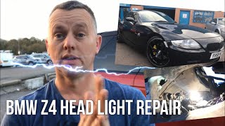 BMW Z4 Head Light Bulb Change amp Side Light Bulb [upl. by Gertrudis]