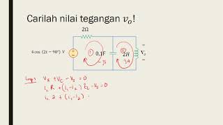 Analisa Node Mesh dan Superposisi pada Rangkaian dengan Sumber AC [upl. by Kirtley453]