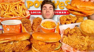 ASMR POPEYES MUKBANG Feast [upl. by Meesak]