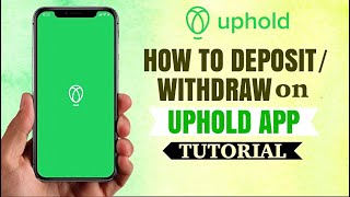 How to DEPOSIT or WITHDRAW on Uphold to Local Bank  Bitcoin App Tutorial [upl. by Fahey]