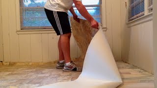 HOW TO INSTALL VINYL FLOORING SIMPLE STEPS TO FOLLOW [upl. by Alroi]