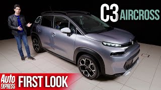 NEW 2021 Citroen C3 Aircross a fresh look and new tech  Auto Express [upl. by Mehalek]