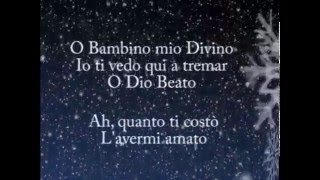 Tu scendi dalle stelle  Lyrics [upl. by Nylasor]