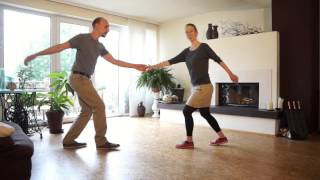 Lindy Hop Tutorial 112  Basic Zero to Swing Out [upl. by Xila]