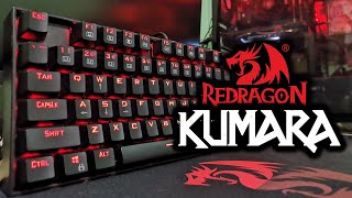 Redragon Kumara Single Color Unboxing amp Review  Clicking Sound Light Modes Layouts [upl. by Eladnar129]