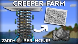 Minecraft Creeper Farm  Efficient Creeper Only Design [upl. by Prince]