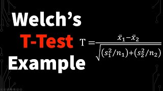 Welchs T Test [upl. by Saxet115]