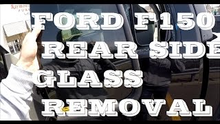 How to replace rear side glass window in Ford F150 [upl. by Aryahay]