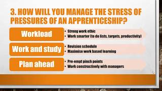 Top 5 Apprenticeship Interview Questions and Answers [upl. by Felt]