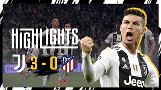 HIGHLIGHTS  Juventus 30 Atletico Madrid  Ronaldo greatest hattrick  UEFA Champions League [upl. by Corwun300]