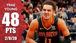 Trae Young records 48point doubledouble in Knicks vs Hawks  201920 NBA Highlights [upl. by Asyram]