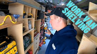 Work Van Shelving Layout  How to Design amp Build Efficient Van Storage Shelving [upl. by Erdnaid844]