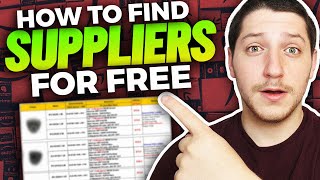 How to Easily Find Wholesale amp Dropshipping Suppliers for FREE 5 Methods [upl. by Magel]