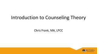 Introduction to Counseling Theory [upl. by Niloc]