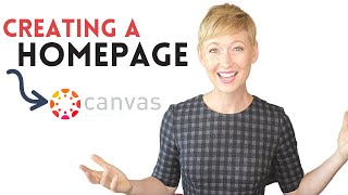 Creating a Homepage with Canvas LMS  Ashlee Espinosa [upl. by Cown666]