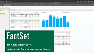 Introduction to Screening in FactSet [upl. by Madelle]