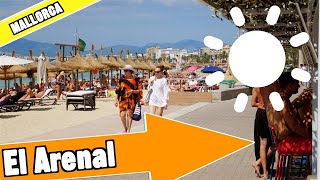 El Arenal Majorca Spain Tour of beach and resort [upl. by Akemal878]