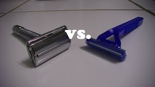 Shootout Safety Razor vs Disposable Razor [upl. by Remoh744]