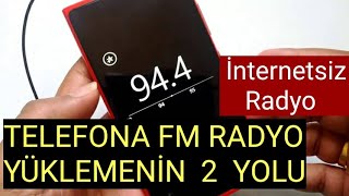 Android Telefona FM Radyo Yükleme İnternetsiz Ücretsiz Radyo Bedava Radyo APK [upl. by Notlrahc]