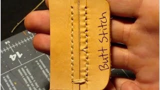 7 Different Ways to Stitch Leather by Hand [upl. by Dituri]