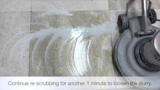 How to resurface and polish marble  East Chem Singapore Stone Care Specialist [upl. by Flip]