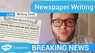 How To Write A Newspaper Article  Report Writing KS2 [upl. by Yadsnil]