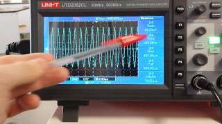 Soundwaves on an oscilloscope [upl. by Nire625]