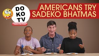 Americans Try Nepali Food  Sandheko Bhatmas  DOKO TV [upl. by Nylle134]