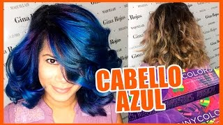 CABELLO AZUL FANTASÍA  Blue Hair Fantasy tutorial CabelloFantasia [upl. by Ykcub741]