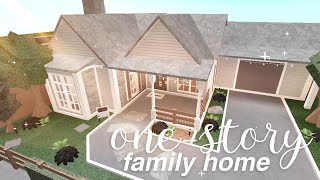 Bloxburg Onestory Family Home  House Build [upl. by Eirolam]