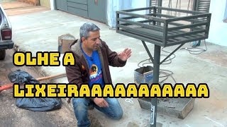 OLHE COMO INSTALAR UMA LIXEIRA NA CALÇADA [upl. by Bish]