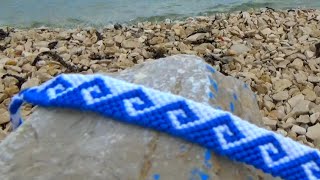 TUTO Bracelet Bresilien vague grecque avancé [upl. by Sielen526]