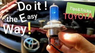 How to change Headlight Bulb H4  Replacement  Toyota Innova  DIY [upl. by Shulamith]