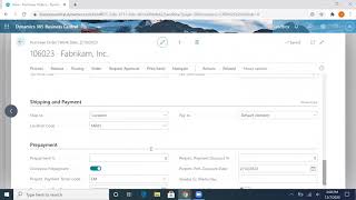 How to use Prepayment Feature in Business Central  Tensoft [upl. by Natsyrt]