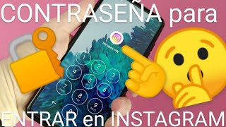 📱🔐 Como PONER CONTRASEÑA al INSTAGRAM 2025 FÁCIL y RÁPIDO [upl. by Anuayek]