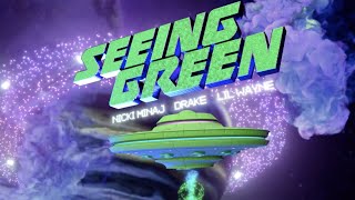 Nicki Minaj Drake Lil Wayne  Seeing Green Lyric Video [upl. by Yhtuv]