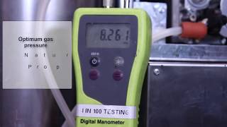 Measuring the gas pressure on an IBC SL Boiler [upl. by Ylil923]