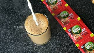 Bru super strong coffee powder 2 rupees pack coffee making [upl. by Odlanra830]