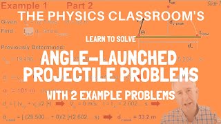 Solving AngleLaunched Projectile Problems [upl. by Artus]