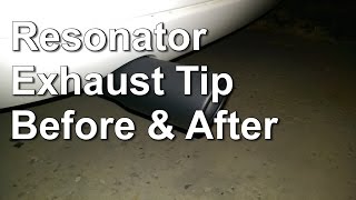 Resonator Exhaust Tip Before amp After  2005 Ford Focus [upl. by Forward]